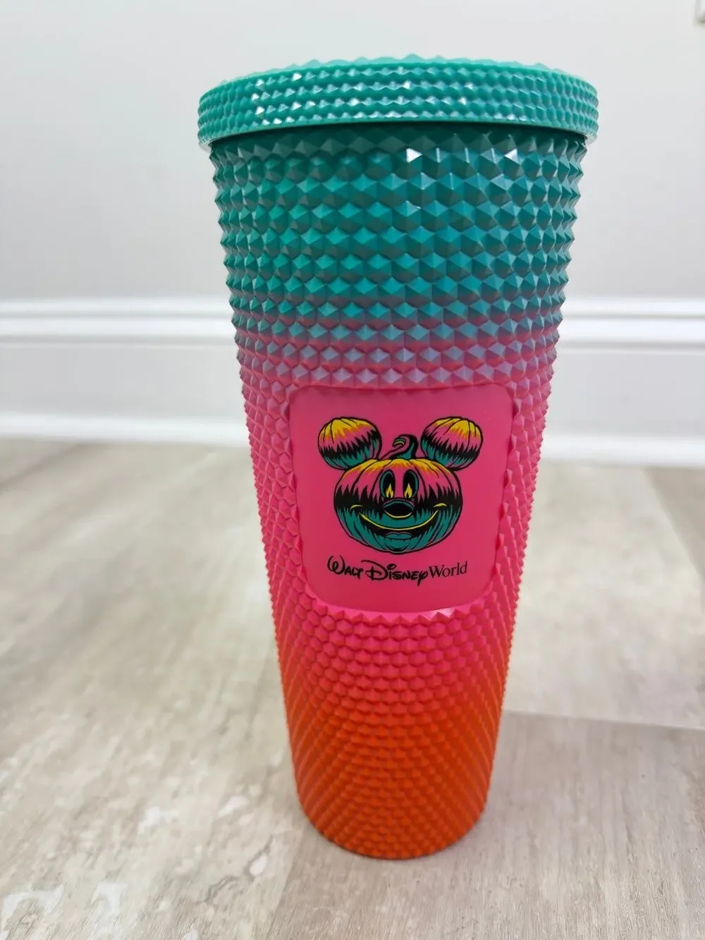 2023 Disney World Starbucks Halloween Ombre Studded Venti 24oz Cold Cup Tumbler